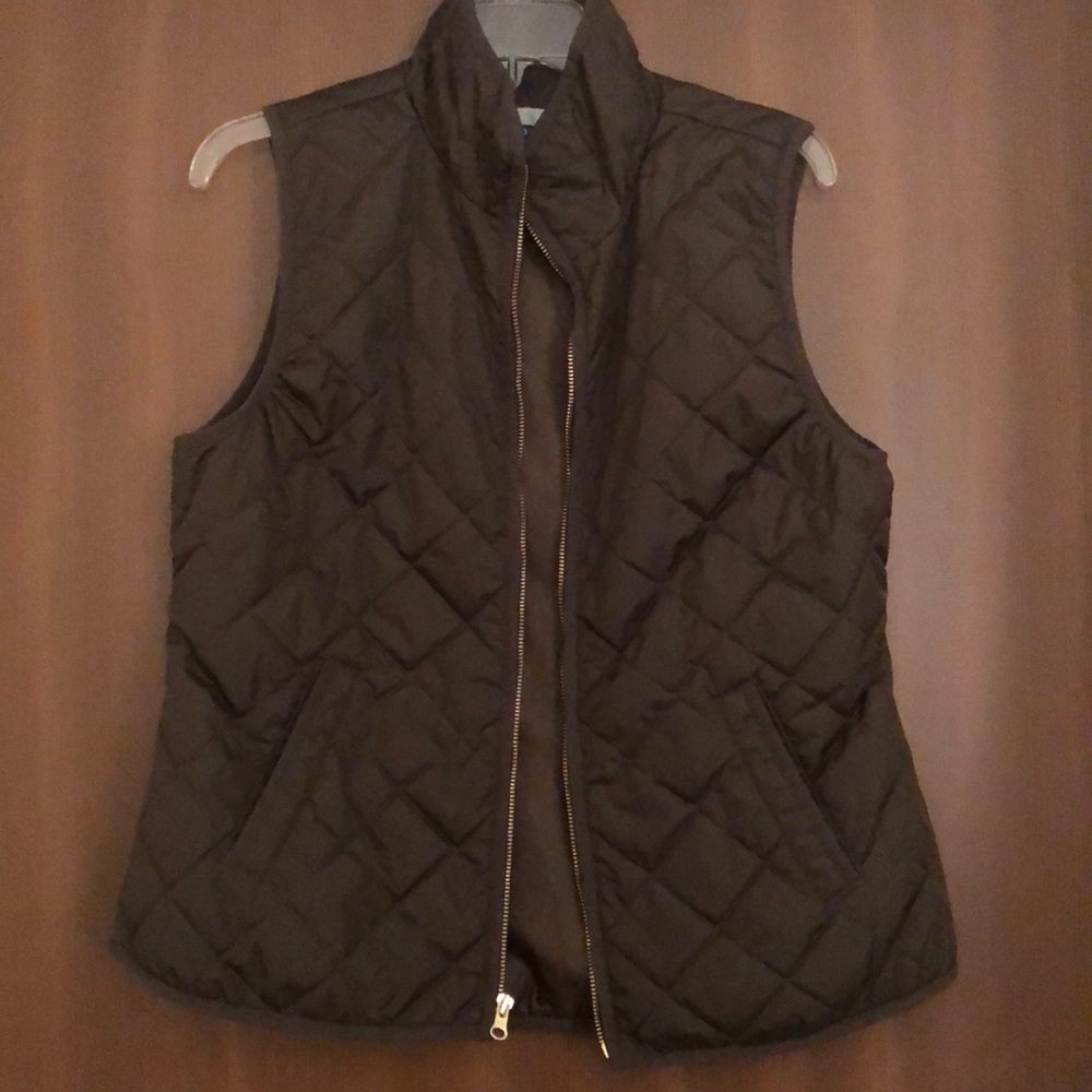 Olive green vest
